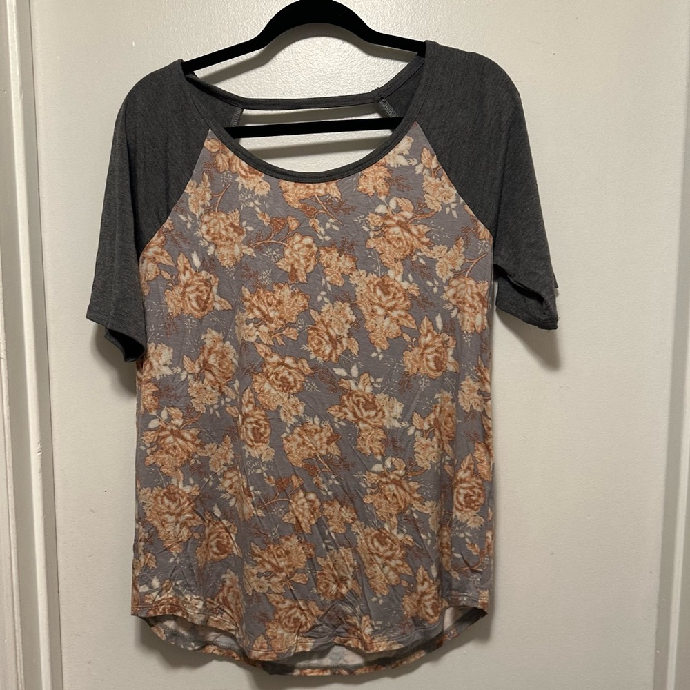 Maurice's Floral Baseball Tee Top